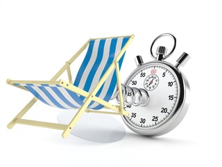 Sticker - Deck chair with stopwatch