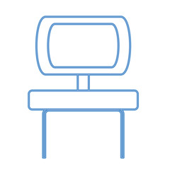 Poster - desk chair icon