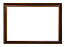 Classic Dark Brown Painted Wooden Picture Frame