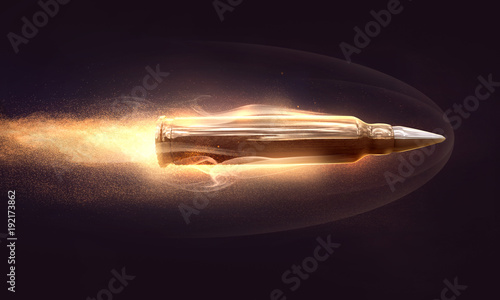 Fotografia  Fliegende Gewehrkugel