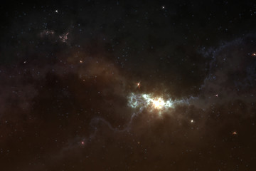 Wall Mural - high definition star field, colorful night sky space. nebula and galaxies in space. astronomy concep