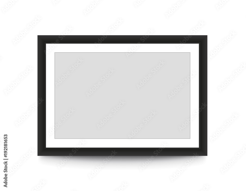 Blank picture frame for photographs. Vector - obrazy, fototapety, plakaty 