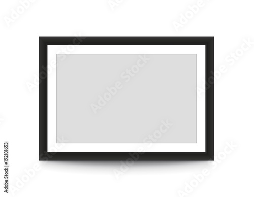 Cuadros en Lienzo Blank picture frame for photographs. Vector
