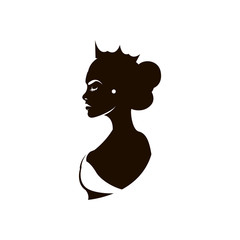 Wall Mural - Beauty logo. An elegant logo for beauty, fashion and hairstyle related business.