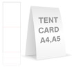 © siiixth - tent card die cut mock up template vector