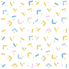Wall Mural - vector abstract geometric pattern memphis style on a white background.