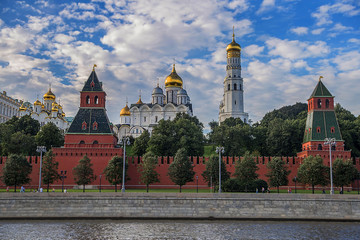 Wall Mural - The view of the Kremlin from Moscow River, Moscow, Russia 
