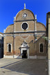 Venice historic city center, Veneto rigion, Italy - Santa Maria dei Carmini church - also known as Santa Maria del Carmelo - by the Fondamenta Soccorso
