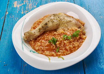 Canvas Print - Dominican  arroz con pollo