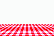 Red Gingham Seamless Pattern. Texture From Rhombus/squares For - Plaid, Tablecloths, Clothes, Shirts, Dresses, Paper, Bedding, Blankets, Quilts And Other Textile Products. Vector Illustration.