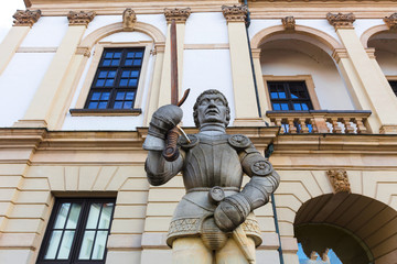 Canvas Print - statue in magdeburg germany