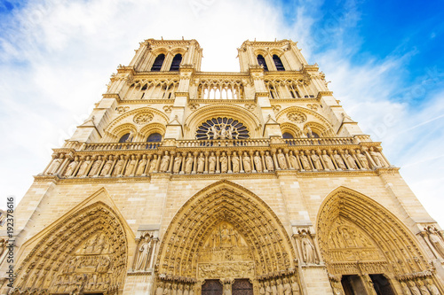 Zdjęcie XXL Kościół katedralny Notre Dame de Paris