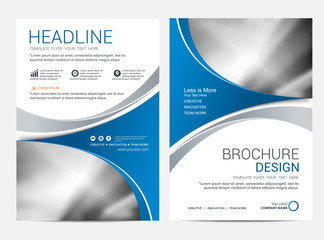 Wall Mural - brochure template flyer design vector background