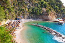 Beach In Turkey, Fethiye Oludeniz Area, Top View