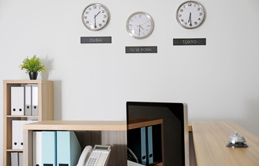 Sticker - Reception desk in hotel