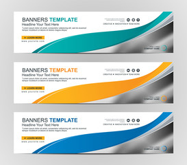 Abstract Web banner design background or header Templates