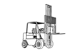 Poster - sketch of the loader vector.