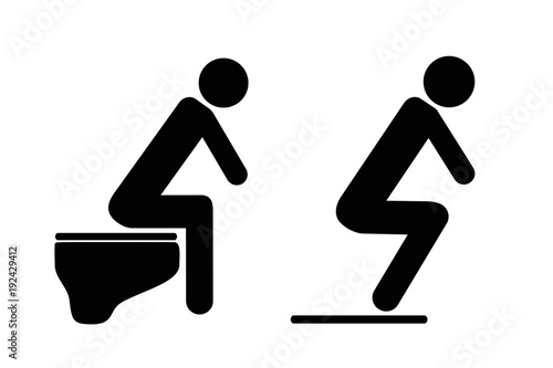 Sitz Wc Und Steh Wc Piktogramm Buy This Stock Vector And Explore Similar Vectors At Adobe Stock Adobe Stock