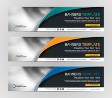 Abstract Web Banner Design Background Or Header Templates