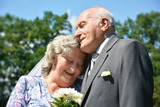 Fototapeta  - 50 anniversary of wedding couple photo
