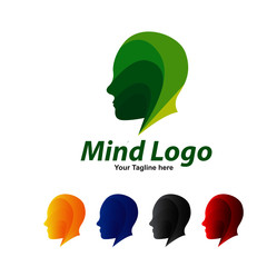 Wall Mural - mind modern logo