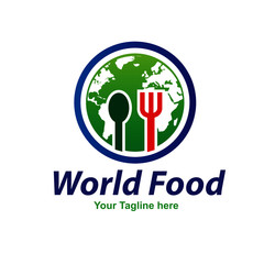 Wall Mural - world food logo