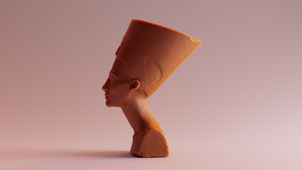 Wall Mural - Caramel Bust of Nefertiti 3d illustration 