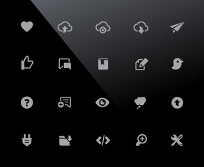 Wall Mural - web & mobile icons 8 // 32px series - vector icons adjusted to work in a 32 pixel grid.