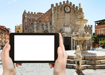 Wall Mural - tourist photographs Quattro Fontane di Taormina