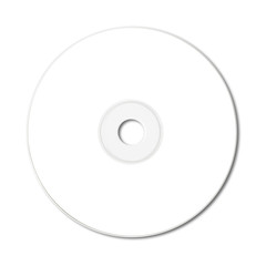 Sticker - White CD - DVD mockup template isolated