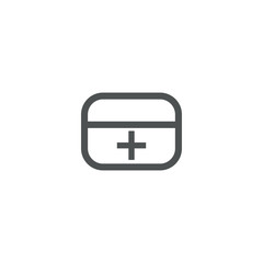 Wall Mural - first-aid kit icon. sign design