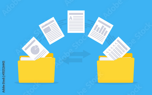 Fotografía Files transfer. Copy files, data exchange, backup.