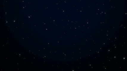 Wall Mural - night starry skies with twinkling or blinking stars