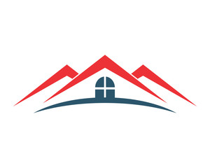 Canvas Print - roof house housing home residence residential real estate image vector icon