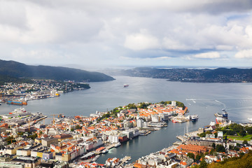 Wall Mural - Bergen city