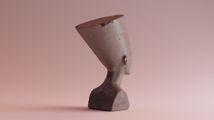 Polished Stone Bust of Nefertiti