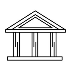 Wall Mural - bank building isolated icon vector illustration design