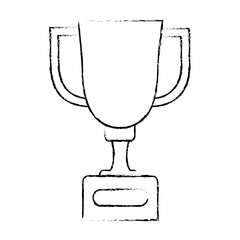 trophy cup isolated icon vector illustration design