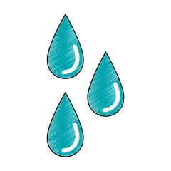 Wall Mural - Water drops isolated icon vector illustration graphic design