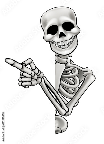 Pointing Cartoon Skeleton - Buy this stock vector and explore similar ...