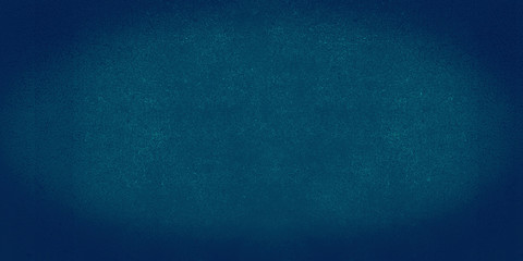 Blue grey dark background of school blackboard colored texture. Blue black vignetted aged texture background. Long format