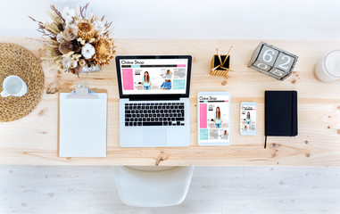 Wall Mural - online shop website