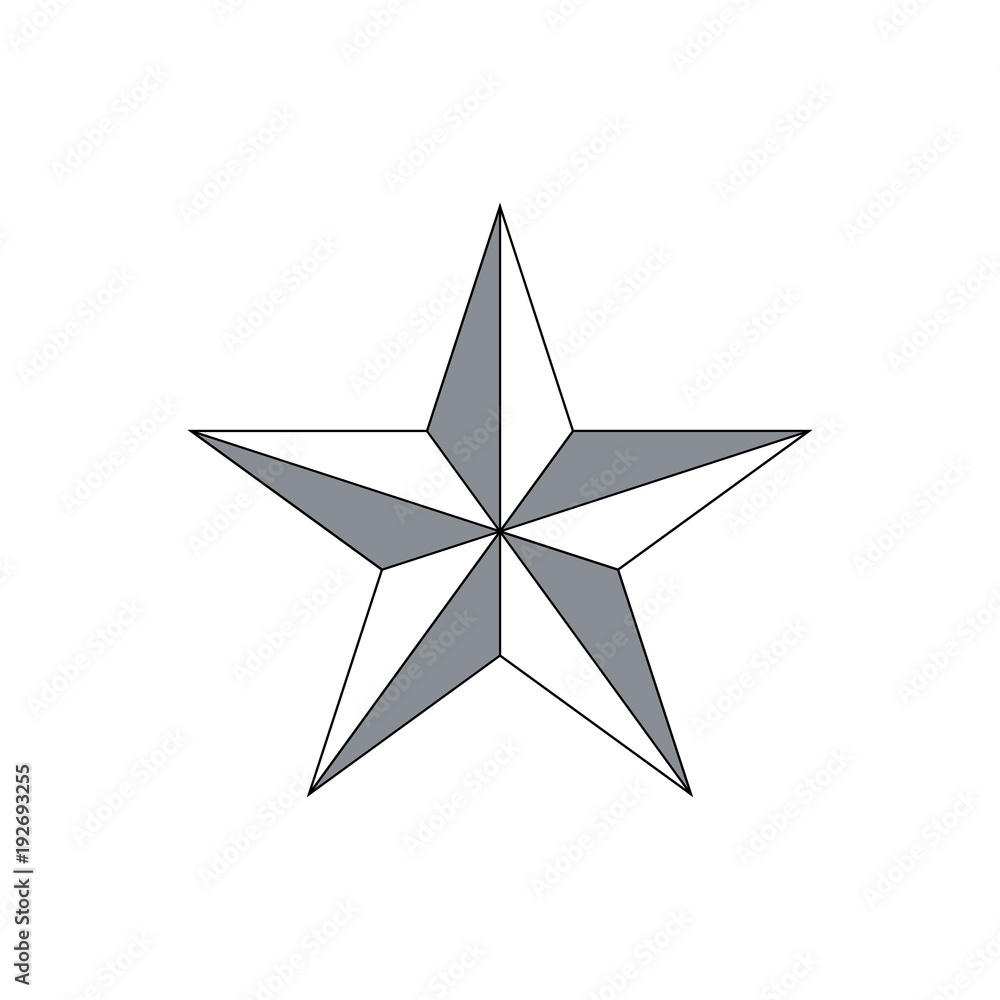 Vector Star icon - obrazy, fototapety, plakaty 