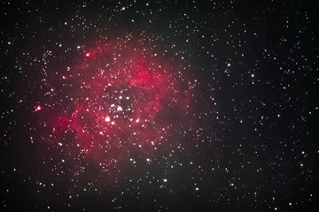 Wall Mural - The Rosette Nebula as seen from Mannheim in Germany.