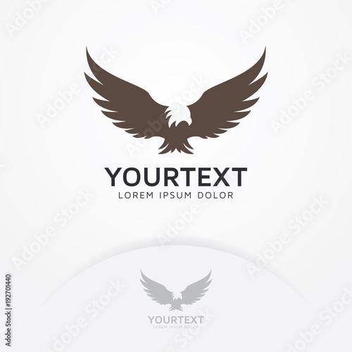 Eagle Fly Logo Silhouette Of Eagle Phoenix Hawk Logo