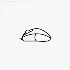 computer mouse line icon