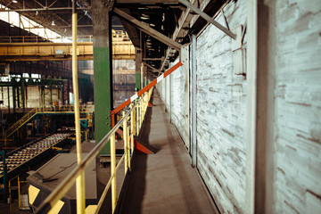 Wall Mural - interior of an old abandoned steel factory in western Europe