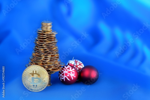 Bitcoin New Smart Global Electronic Currency This Stock Photo Bitcoin New Smart Global Electronic Currency