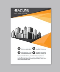 Wall Mural - design cover annual report brochure layout flyer poster magazine business template