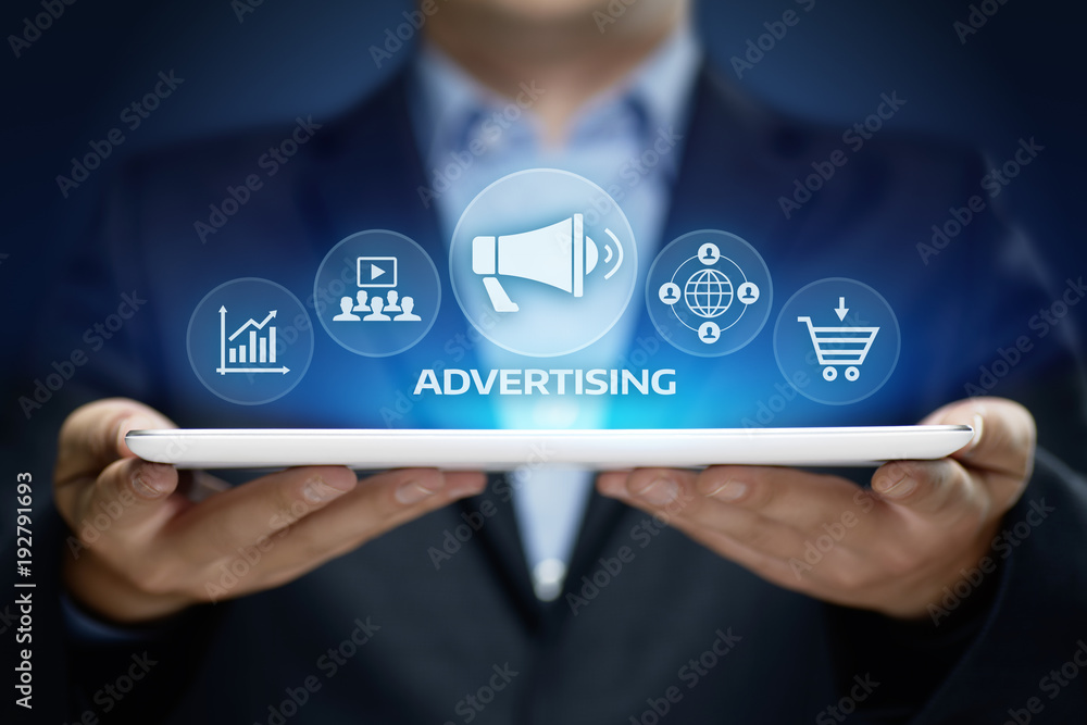 Advertising Marketing Plan Branding Business Technology concept - obrazy, fototapety, plakaty 